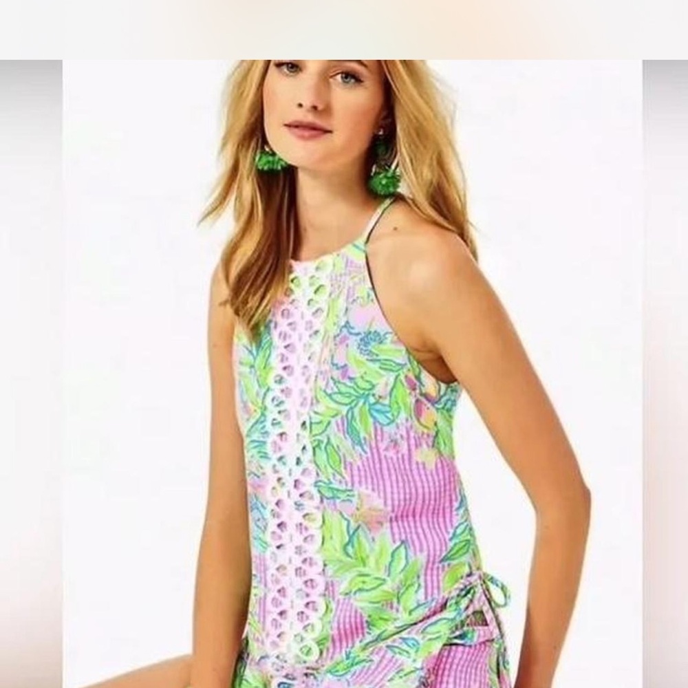 Lilly Pulitzer Romper in Don’t Stop Beleafing